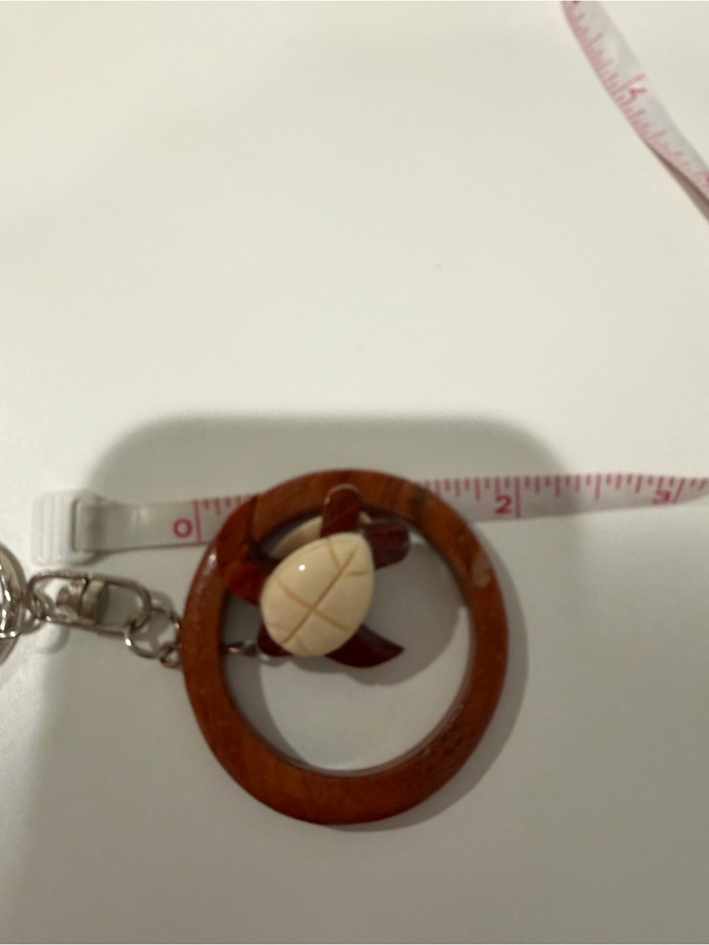 Wooden Turtle Key Ring - Picture 3 of 4